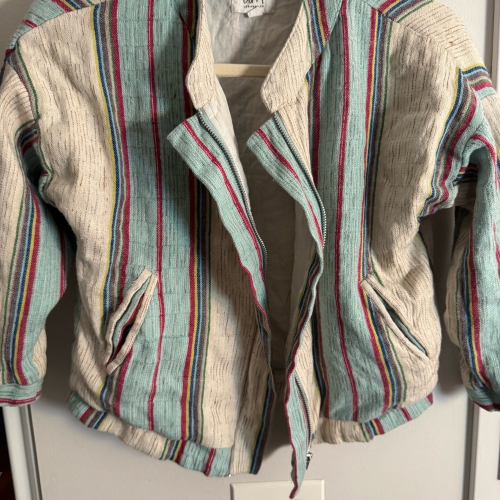 Anthropologie dRA Los Angeles Viola striped jacket - Picture 4 of 7